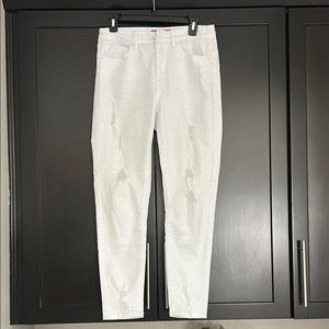 Women's White Wax Jeans